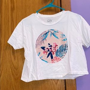 Hollister graphic tee crop top